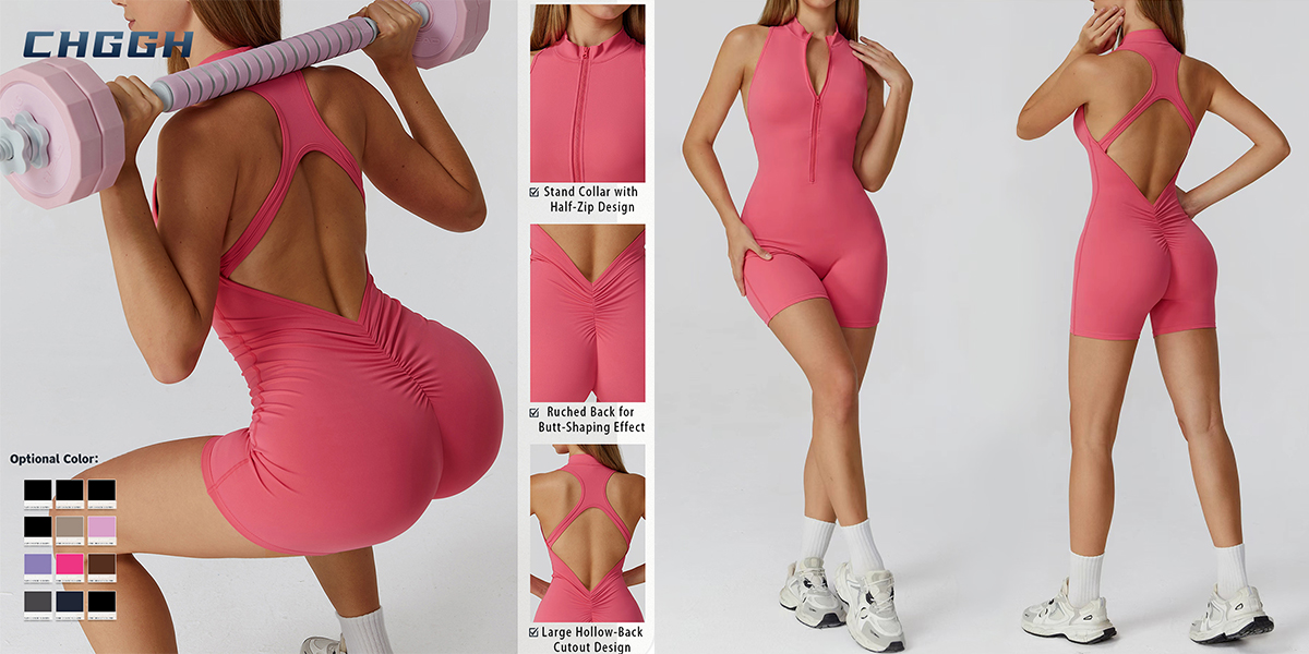Fitness jumpsuit with support